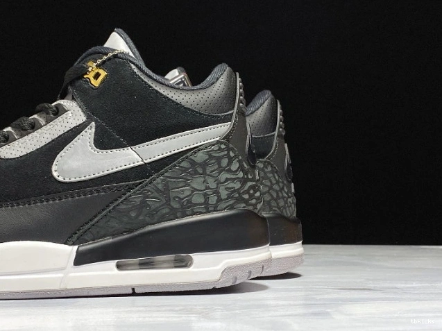 Reps TBK Jordan CK4348-007 Black Cement Grey Air 3 Tinker 0820